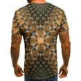 thumbnail image 4 of Lilgiuy Plus Size T-Shirts for Men Graphic Tops Spring and Summer Tee Casual Fashion Short-Sleeved 3D Geometric Printed Retro Shirt Blosue for Running Hiking Climbing(Orange,5XL), 4 of 4