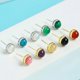 thumbnail image 3 of Silver Natural Stone Stud Earring, 3 of 5