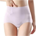 thumbnail image 2 of YanQiao Women's Large Size Underwear Cotton High Waisted Underwear Soft Breathable Full Coverage Panties L Purple, 2 of 5
