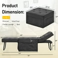 thumbnail image 5 of FHFO Convertible Sofa Bed,4 in 1 Multi Function Ottoman Bed,Assembly-Free Chair Bed Sleeper with Adjustable Backrest and Pillow(Gray, Medium-28 Width), 5 of 8