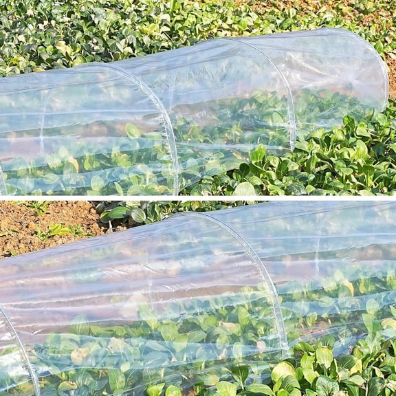 2 in 1 Greenhouse Tunnel Greenhouses,Green Houses for Outside Garden Cloche Tunne Cover Garden Hoops Raised Beds,Outdoor Green House Kits to Build for Outside