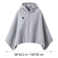 thumbnail image 4 of Heated Shawl Wraps for Women, USB Wearable Heated Blanket Shawl, Polyester Heated Cape for Home and Office, 1PC, 4 of 7