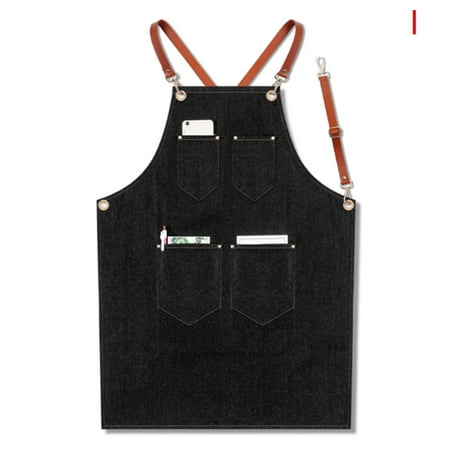 

Denim Apron Strap Bib Apron Barista Bartender BBQ Chef Uniform Workwear Denim Strap Bib Barista Bartender BBQ Chef Uniform Barista Bartender Chef Durable Multifunctional Apron I