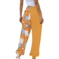 thumbnail image 6 of Yellow Halloween Pajama Pants for Women Stretch Drawstring Lounge Pants, Soft Casual Wide Leg Pjs Sleep Bottoms 2XL, 6 of 6