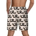 thumbnail image 4 of Haiem Cute Puppy Mens Swim Trunks with Compression Liner 2 in 1 Swimming Shorts Stretch Swimwear Quick Dry,Board Shorts-3X-Large, 4 of 9