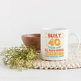 thumbnail image 2 of Vintage Built 40 Years Ago, All Parts Original, 40th Birthday, White 11oz Ceramic Mug, 2 of 5
