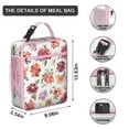 thumbnail image 3 of Flower Insulated Lunch Bag Box Teen Reusable Lunch Bag Waterproof Lunch Tote Portable Bag Office Travel, 3 of 6