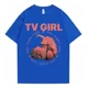 thumbnail image 1 of Camiseta De Algodón De Manga Corta Con Estampado Tv Girl, 1 of 5