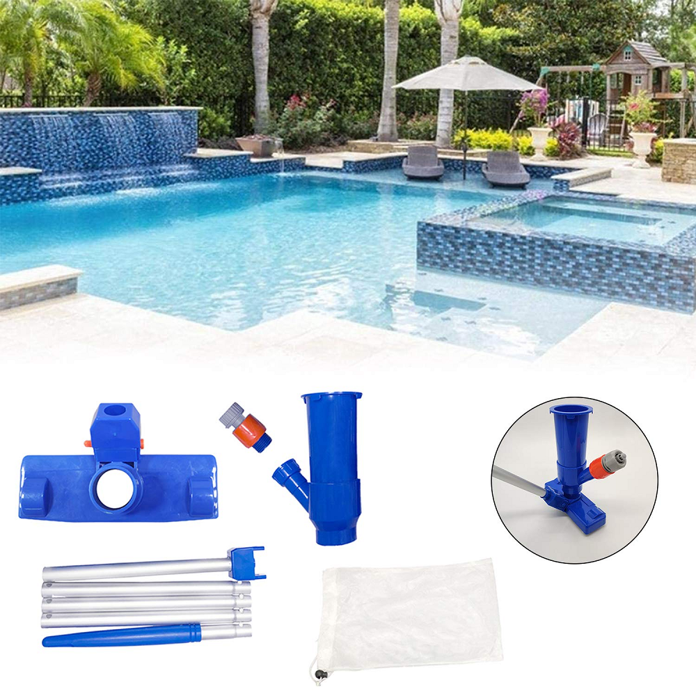 Orange Bearbro Swimming Pool Vacuum Jet Cleaner Pool Cleaning Kit Pool Supplies Accessories 