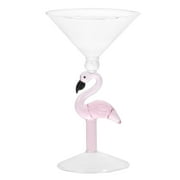 Zonh  Beverage Glass Cup Flamingo Wine Mix Cocktail Decor Whiskey Glasses Martini Pink