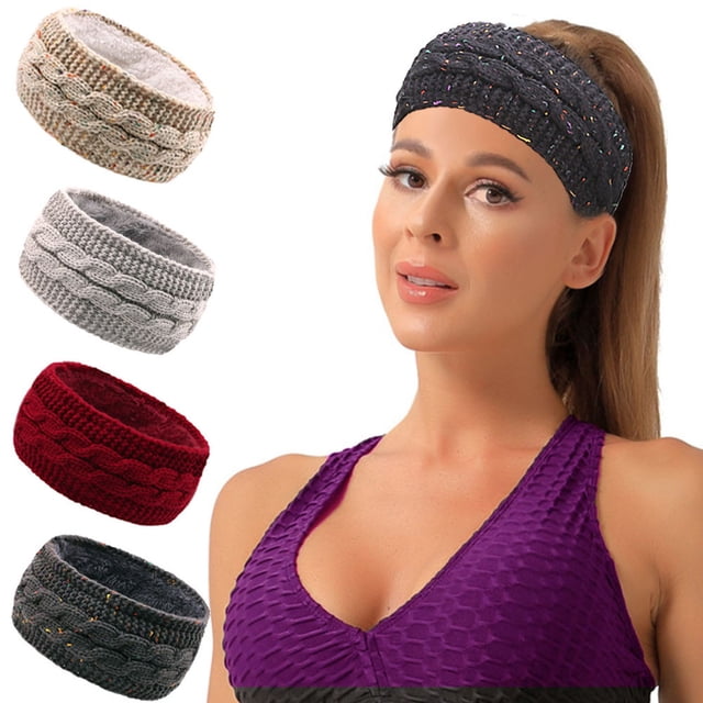 Winter Warm Headband, Fleece Earmuffs Design, Soft Material Comfort, Adjustable Fit, for Cold Weather, Sports Outdoor Activity, Fashion Style Accessory, Ear Protection Gear