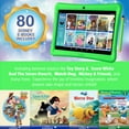 thumbnail image 3 of Contixo 10" Kids Tablet & Smart Watch Bundle, 80+ Disney eBooks, Parental Controls, Case, Stylus & Watch, Ages 3-12 - Green, 3 of 8