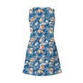 thumbnail image 6 of Nightgowns for Women Printed Sleeveless Long Sleep Dress Nightdress Cute V-Neck Casual Sleepshirts, 6 of 7