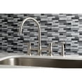 thumbnail image 2 of Kingston Brass KS8278DLBS Concord Two-Handle Bridge Kitchen Faucet with Brass Side Sprayer, Brushed Nickel, 2 of 5