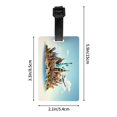 thumbnail image 4 of Luggage Tags for Suitcases, Iconic Global Landmarks Leather Bag Luggage Tags ID Label Tags Privacy Protection Travel Bag Labels, 4 of 6