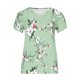 thumbnail image 3 of Camiseta de Manga Corta Suelta con Cuello en V Impresa, Blusa Casual para el Hogar Y el Uso Diario, 3 of 4