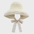 thumbnail image 4 of Winter Fall Spring Summer Sun Protection Wide Brim Hat Childrens Woolen Hat Cowboy Hat Head Accessory Solid Color Top Hat Wide Brimmed Hat Jogging Outdoor Activity,6-24 Months, 4 of 6