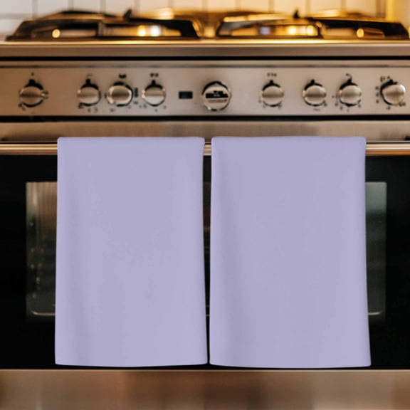 Pure Lavender Kitchen Towels Set of 4, Simple Solid Color Absorbent Dish Towels for Kitchen, Microfiber Hand Towel, Quick Drying Tea Towel for Cleaning Decorative Dishcloths