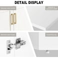 thumbnail image 5 of Bathroom Vanity with Ceramic Sink, Quickly Assemble 24" Free Standing Bathroom Sink Cabinet with Wooden Frame, White, 5 of 9