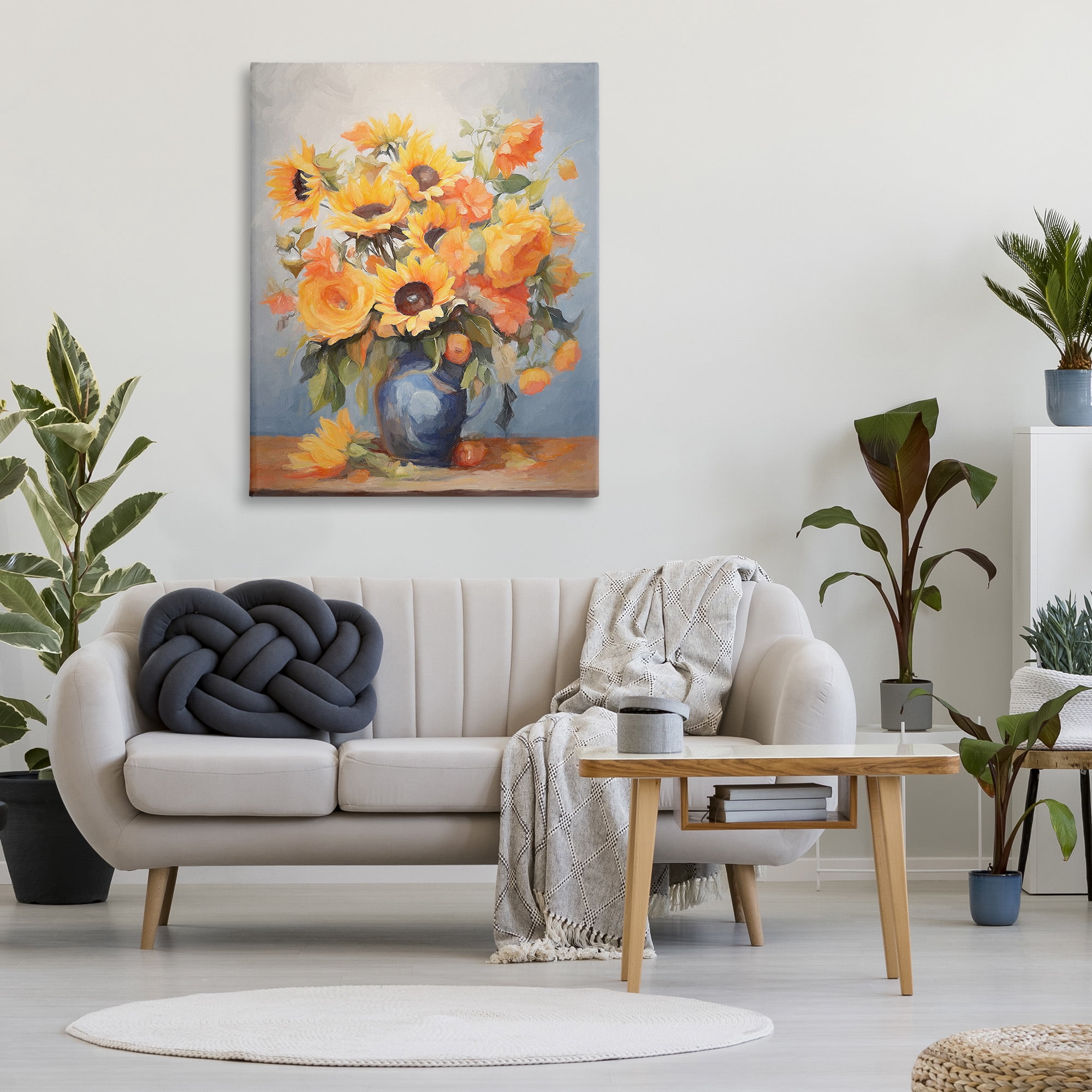 Stupell Industries Classic Bouquet in Vase Botanical & Floral Painting Gallery Wrapped Canvas Art Print Wall Art, 36 x 48