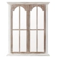thumbnail image 1 of LuxenHome WHA1468 Rustic Wood Window Wall Mirror, 1 of 1