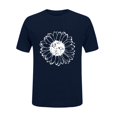 thumbnail image 5 of Women's Summer Sunflower T Shirt Cute Flower Graphic Loose Tees Crew Neck Short Sleeve Casual Tops, 5 of 7