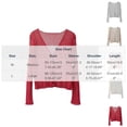 thumbnail image 3 of Vmvidoty Women's Long Sleeve Loose Cardigan Sweater Lightweight Open Front Dressy Causal Shrug Spring Fashion White L, 3 of 5