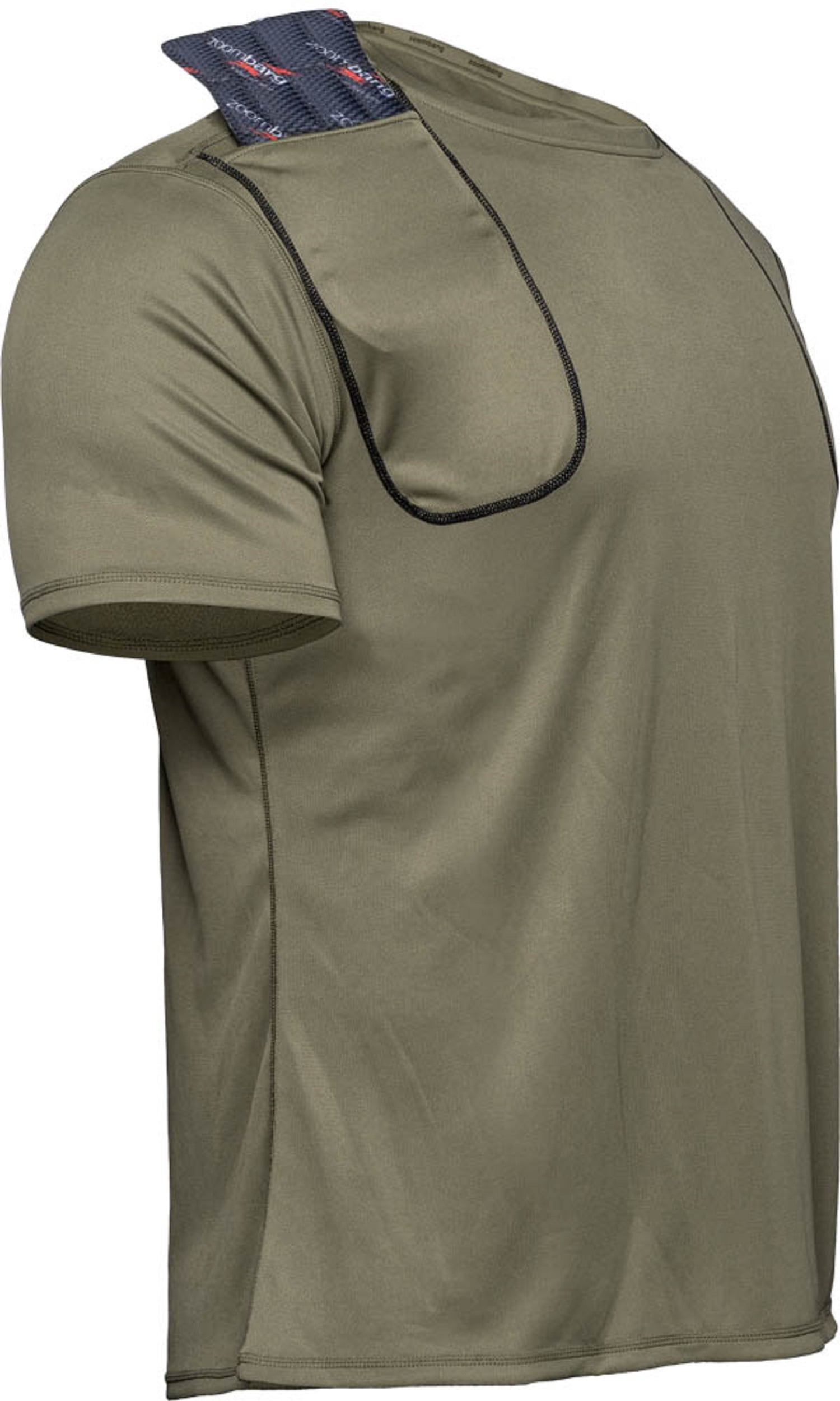 Zoombang Adult X Large Shooting Shirt with Recoil Guard, Military Green