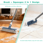 SUPTREE Floor Scrub Brush with Long Handle Carpet Deck Brush Floor Scrubber Cleaning Grout Carwash Brush