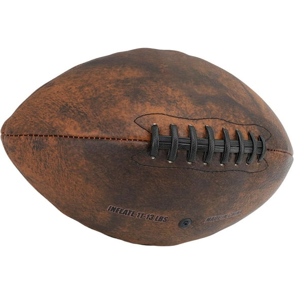 Yazoeia Ballon de Rugby, Ballon d'Entraînement Taille 9 Ballon de Rugby PU Prise Confortable Design Vintage Durable Ballon de Sport pour Match Match CJC912-106002