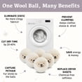 thumbnail image 3 of WHIFEA 6 Pcs XL Organic Wool Dryer Balls, Cute Lamb Shapes, Reusable Natural Wool, Reduce Drying Time, Anti-Static, Soften Fabric, Moisture-Proof Storage Box, Eco-Friendly Laundry Aid, White, 3 of 8