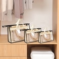 thumbnail image 3 of CAROOTU Protable Clear Women Purse Handbag Dust Cover Craft Storage Bag With Zipper for Dust Water Proof, 3 of 6