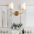 thumbnail image 2 of Safavieh SCN4015A Ezra Brass Gold 2-Light Wall (LED Bulbs Included) Sconce, 2 of 5