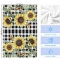 thumbnail image 6 of Dish Towels, Vintage Floral Sunflower Absorbent Kitchen Towels 1 PC, Black White Farmhouse Checkered Plaid Microfiber Hand Towels Dish Cloths Tea Towels for Home&nbsp; Bathroom,18X28-Inch,, 6 of 6