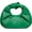 Green, variant on Women's Ruched PU Leather Hobo Handbag Clutch Purse
