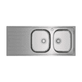 thumbnail image 1 of TARJA EMPOTRAR ACERO INOX TEKA UNIVERSE 80 T-XP 2B 1D DOS TINAS 34 CM Teka Para Empotrar, 1 of 3