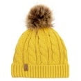 thumbnail image 2 of JAN & JUL Baby Toddler Kids Fall Winter Beanie Hat (M: 2-5 Years, Mustard), 2 of 7