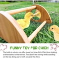 thumbnail image 2 of Mini Chick Perch With Mirror, Mini Chick Roost, Strong Bamboo Roosting Bar For Coop Brooder Training Perch Toys, 2 of 5