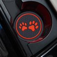 thumbnail image 5 of Jkung Car Round Water Bottle Silicone Coaster Dog Paw Print Cup Holder Anti-slip Hear-resistant Silicone Cup Mat Car Interior Accessories, 5 of 8