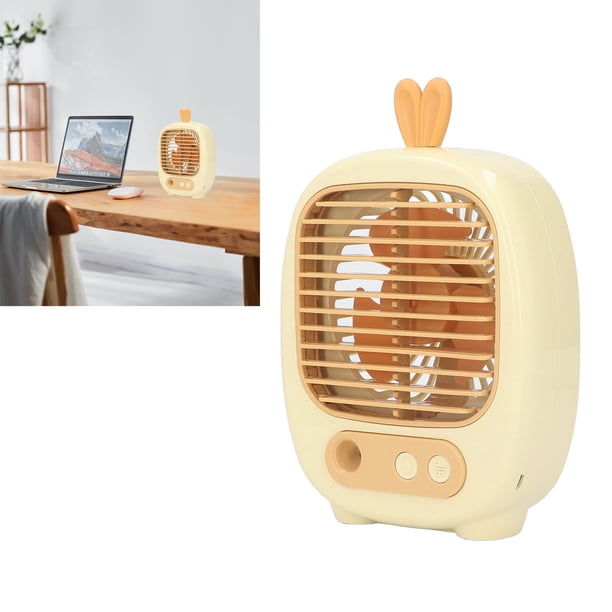 Ventilador de Mesa de Refrigeración Silencioso Pequeño Ventilador de Escritorio 3 Velocidades de Carga USB Ventilador de Aire Acondicionado para Casa Oficina Dormitorio Interior ANGGREK Otros