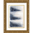 thumbnail image 1 of Lee, Judson 13x18 Gold Ornate Wood Framed with Double Matting Museum Art Print Titled - Brushed Triangles I, 1 of 4