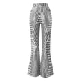 thumbnail image 5 of Sparkly Sequin Flared Pants for Women Y2k Slim Fit Elastic Waist Wide Leg Shiny Sequins Pants Rave Outfits Clubwear, 5 of 6