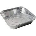 thumbnail image 5 of Casewin 50 Pack Square Aluminium Foil Trays | Heavy Duty Baking Cake Pans | Disposable Tins Trays | Portable Food Containers | For Roasting Oven Cooking | 20.5cm x 20.5cm/ 8 inch x 8 inch, 5 of 6