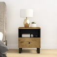 thumbnail image 3 of vidaXL Cabinet Storage Accent Nightstand End Table for Bedroom Solid Wood, 3 of 11
