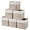White&Beige（EVA）, variant on 13 x 13 Inch Storage Cubes,6 Pack Cube Storage Bins for Shelves，Fabric Collapsible Storage Bins with Handles, Foldable Storage Basket for Organizing Clothes, Toys, Books (White&Gray)