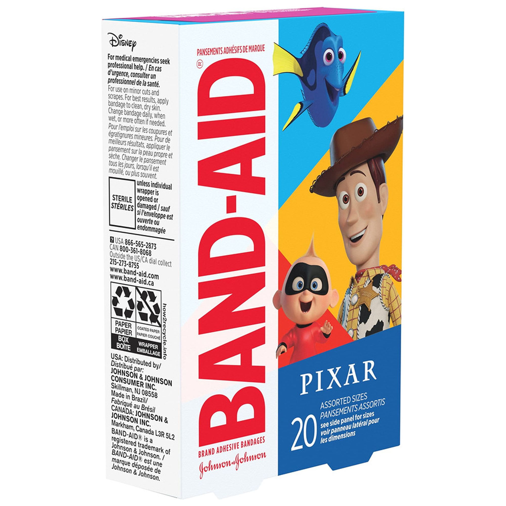 Band-Aid Pixar Mash-up Bandages (Pack of 4)