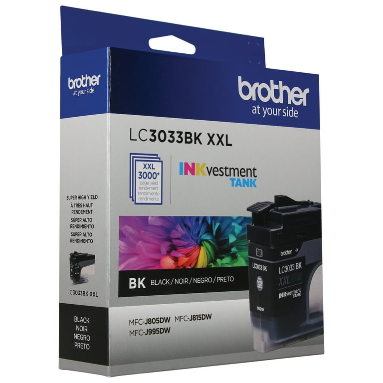Brother Genuine LC3033BK Super High-yield Black INKvestment Tank