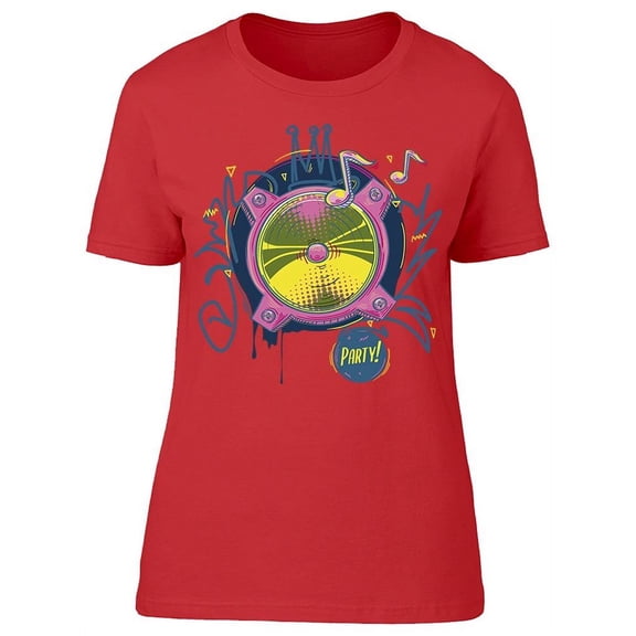 Funky Loudspeaker T-Shirt Women -Image by Shutterstock, Female x-Large
