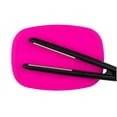 thumbnail image 2 of Minky Homecare Pink 1 Pack Heat Resistant Mat Silicone, Hot Hair Tools Mat for Curling Irons, Flat Iron Hair Straightener Portable Hair Styling Tools, Hot Pad Cover, L9.33 x W0.098 x H6.69 in, 2 of 3