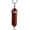 Red Agate, variant on Red Jasper Gemstone Hexagonal Pointed Reiki Chakra Pendant Necklace 18"